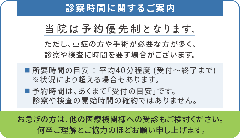 みらい眼科皮フ科クリニックからのお願い 当院は原則予約制となります。